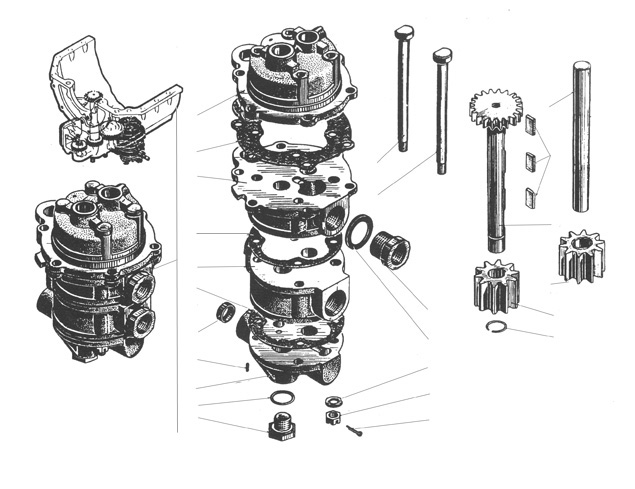 Детали масляного насоса 
