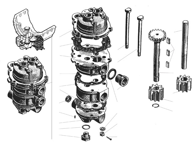 Детали масляного насоса 